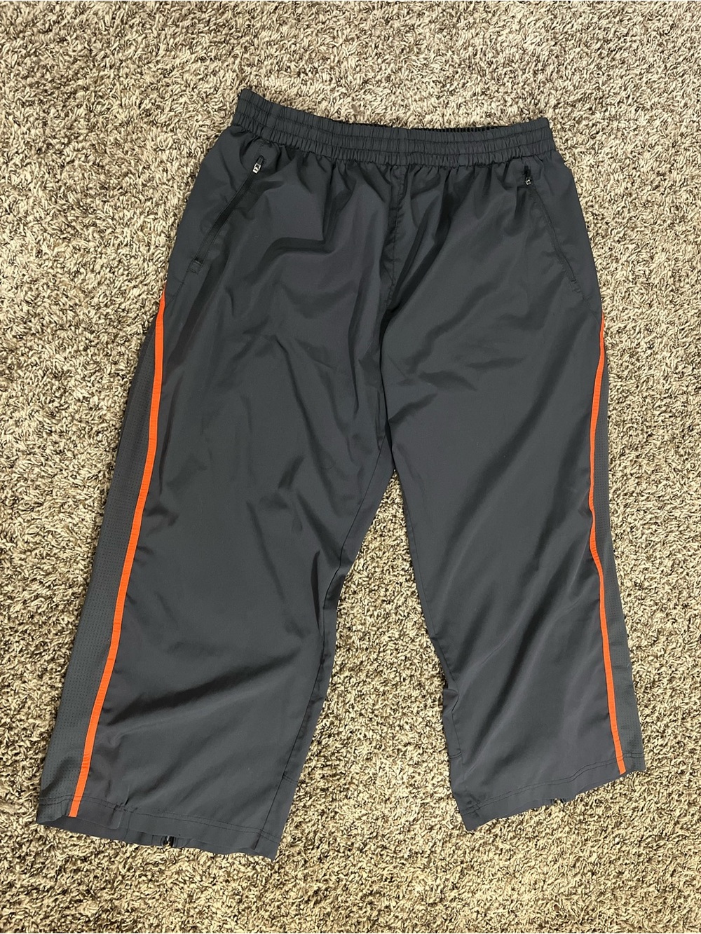 tek gear Black Joggers with Orange Drawstring